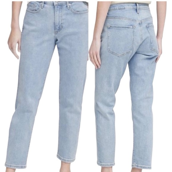 Banana Republic Mid Rise Straight Relaxed Fit Denim Jeans Women’s 31 Long - Picture 1 of 12
